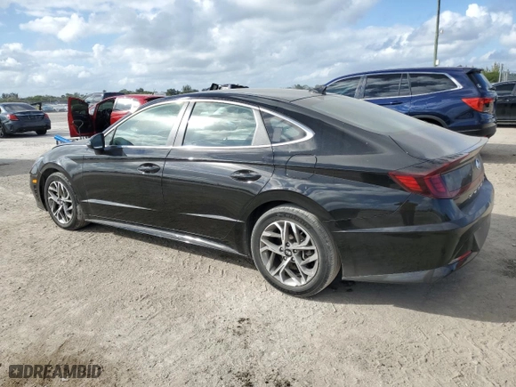 2021 Hyundai Sonata SEL with VIN KMHL64JA6MA144982, listed as a Copart auction lot 44733025 with 44,587 mi miles and Non Repairable. Bid and sale history available at carsss.com. Image 2.
