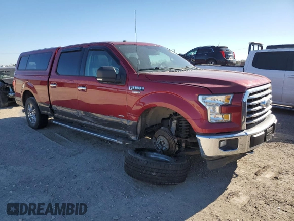 2017 Ford F-150 XL with VIN 1FTFW1EG7HKC03195, listed as a Copart auction lot 41387945 with 135,718 mi miles and Salvage Title. Bid and sale history available at carsss.com. Image 4.