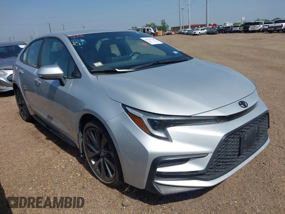 2023 Toyota Corolla SE with VIN 5YFS4MCE2PP154818, listed as a IAAI auction lot 41921228 with 37,582 mi miles and . Bid and sale history available at DreamBid. Image 1.