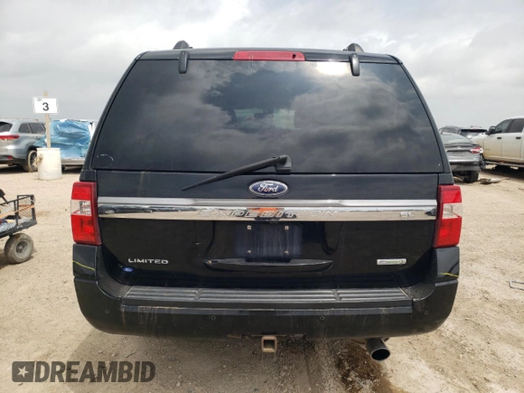2016 Ford Expedition Max Limited with VIN 1FMJK2AT6GEF12731, listed as a Copart auction lot 54568885 with 183,644 mi miles and Salvage Title. Bid and sale history available at DreamBid. Image 6.