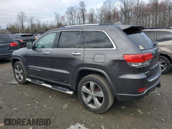 2015 Jeep Grand Cherokee Overland with VIN 1C4RJFCG0FC848046, listed as a Copart auction lot 49514795 with 212,688 mi miles and Clean title. Bid and sale history available at DreamBid. Image 2.