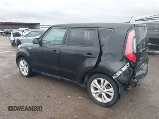 2015 Kia Soul + with VIN KNDJP3A58F7779613, listed as a IAAI auction lot 41944453 with 196,196 mi miles. Bid and sale history available at carsss.com. Image 3.