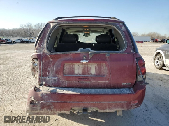2008 Chevrolet TrailBlazer 1LT with VIN 1GNDS13S682218398, listed as a Copart auction lot 48301295 with 140,417 mi miles and Salvage Title. Bid and sale history available at DreamBid. Image 6.