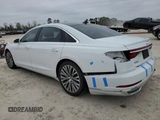 2019 Audi A8 L with VIN WAU8DAF82KN014043, listed as a Copart auction lot 41711205 with 74,642 mi miles and Salvage Title. Bid and sale history available at carsss.com. Image 2.