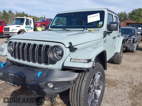 2024 Jeep Wrangler Sport S with VIN 1C4RJXN65RW166079, listed as a IAAI auction lot 41795439 with 14,937 mi miles and . Bid and sale history available at DreamBid. Image 6.