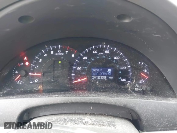 2010 Toyota Camry with VIN 4T1BF3EK9AU103555, listed as a IAAI auction lot 42293690 with 223,058 mi miles and . Bid and sale history available at DreamBid. Image 7.