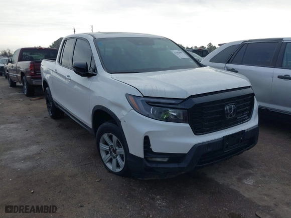 2023 Honda Ridgeline Black Edition with VIN 5FPYK3F82PB020278, listed as a IAAI auction lot 41462889 with 12,100 mi miles. Bid and sale history available at carsss.com. Image 1.