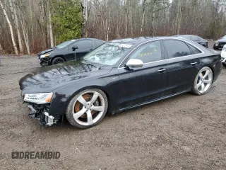 2015 Audi S8 with VIN WAUK2AFD7FN010696, listed as a Copart auction lot 84545804 with 70,296 mi miles and Salvage Title. Bid and sale history available at carsss.com. Image 1.