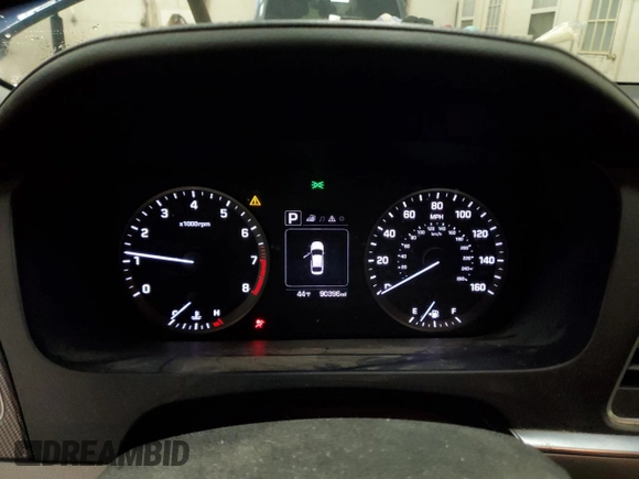 2016 Hyundai Sonata Sport with VIN 5NPE34AFXGH295077, listed as a Copart auction lot 44036075 with 90,396 mi miles and Clean Title. Bid and sale history available at DreamBid. Image 9.