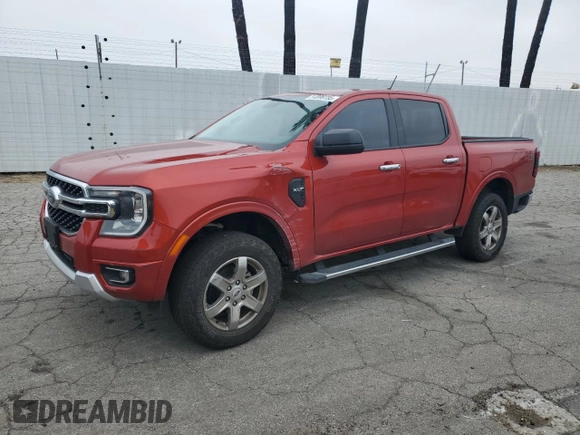 2024 Ford Ranger XLT with VIN 1FTER4HH5RLE09913, listed as a Copart auction lot 54896735 with 22,918 mi miles and Salvage title. Bid and sale history available at DreamBid. Image 1.