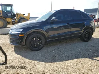 2018 Audi Q3 Premium with VIN WA1ECCFS0JR017413, listed as a Copart auction lot 62832335 with 112,795 mi miles and Salvage title. Bid and sale history available at DreamBid. Image 1.