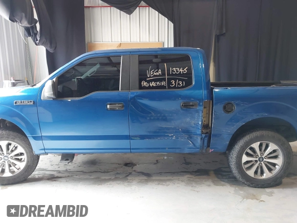 2018 Ford F-150 XL with VIN 1FTEW1C54JKD02494, listed as a IAAI auction lot 42024726 with 74,465 mi miles and . Bid and sale history available at DreamBid. Image 14.