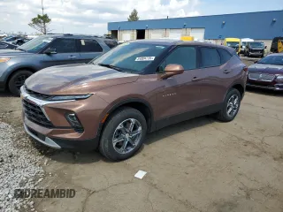 2023 Chevrolet Blazer LT z VIN 3GNKBCR43PS159485, wystawiony jako Copart lot #54004735 z przebiegiem Nie podano mil oraz Szkoda całkowita • Salvage title. Historia ofert i sprzedaży dostępna na DreamBid. Obrazek 1.
