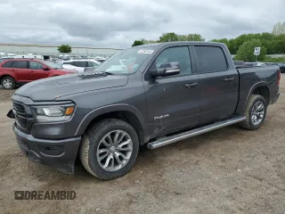 2019 Ram 1500 Laramie z VIN 1C6SRFJT4KN741727, wystawiony jako Copart lot #57290165 z przebiegiem 131 601 mil mil oraz Czysty tytuł • Clean title. Historia ofert i sprzedaży dostępna na DreamBid. Obrazek 1.