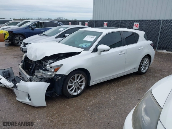 2013 Lexus CT 200h Hybrid with VIN JTHKD5BH7D2149186, listed as a IAAI auction lot 41903180 with 133,373 mi miles. Bid and sale history available at carsss.com. Image 17.