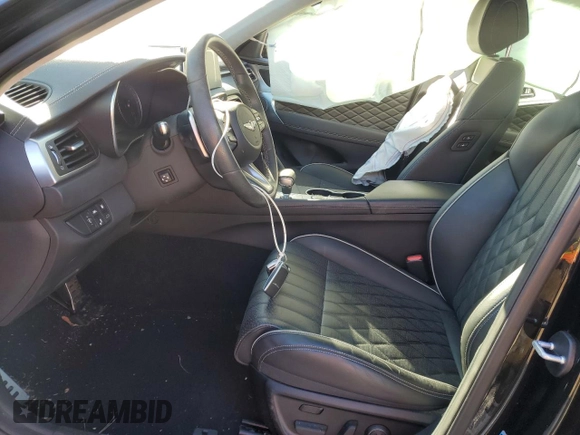 2019 Genesis G70 3.3T Advanced with VIN KMTG34LE9KU023200, listed as a Copart auction lot 88573435 with 26,847 mi miles and Salvage Title. Bid and sale history available at carsss.com. Image 7.
