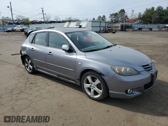 2005 Mazda 3 s with VIN JM1BK343951221655, listed as a Copart auction lot 54389825 with 95,052 mi miles and Salvage Title. Bid and sale history available at DreamBid. Image 4.