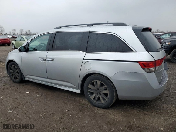 2015 Honda Odyssey Touring Elite with VIN 5FNRL5H98FB504479, listed as a Copart auction lot 48463355 with 62,442 mi miles and Salvage Title. Bid and sale history available at carsss.com. Image 2.