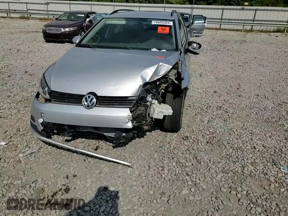 2017 Volkswagen Golf SportWagen S with VIN 3VW017AU0HM500592, listed as a Copart auction lot 70609304 with 0 mi miles and Salvage Title. Bid and sale history available at carsss.com. Image 11.