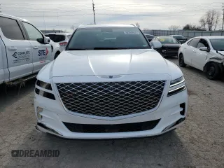 2021 Genesis GV80 with VIN KMUHCESC1MU075011, listed as a Copart auction lot 82869404 with 13,816 mi miles and Salvage title. Bid and sale history available at DreamBid. Image 5.