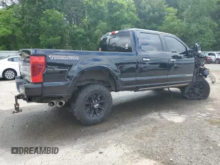 2021 Ford F-250 XL with VIN 1FT8W2BT6MEC26458, listed as a Copart auction lot 60745865 with 103,527 mi miles and Salvage title. Bid and sale history available at DreamBid. Image 3.