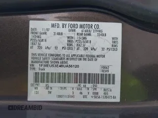2008 Ford Explorer Sport Trac Limited с VIN 1FMEU53E48UA56120, выставлен на аукционе IAAI как лот 42565561 с пробегом 177 215 миль миль и . История ставок и продаж доступна на DreamBid. Изображение 9.