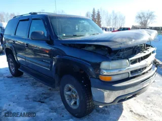 2001 Chevrolet Tahoe LS with VIN 1GNEK13T01J116989, listed as a IAAI auction lot 41871390 with 265,541 mi miles. Bid and sale history available at carsss.com. Image 1.