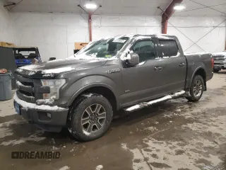 2015 Ford F-150 XLT with VIN 1FTEW1EG7FFA83481, listed as a Copart auction lot 43108635 with 83,411 mi miles and Salvage Title. Bid and sale history available at carsss.com. Image 1.