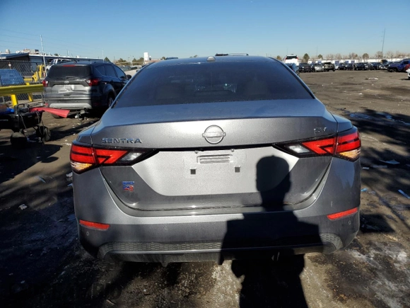 2024 Nissan Sentra SV with VIN 3N1AB8CVXRY235273, listed as a Copart auction lot 88547095 with 20,427 mi miles and Salvage Title. Bid and sale history available at DreamBid. Image 6.