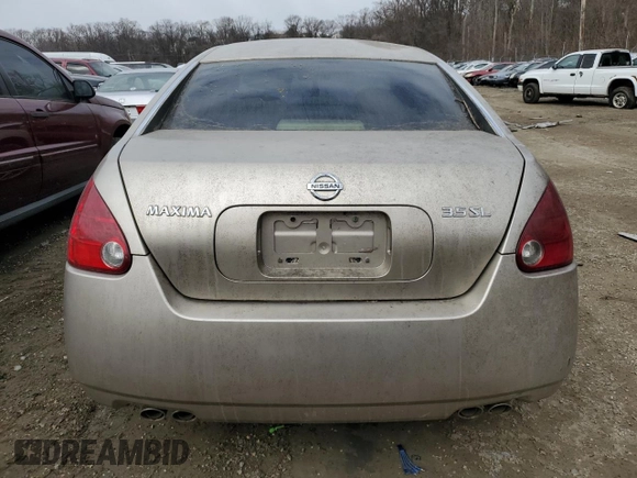 2006 Nissan Maxima 3.5 SE with VIN 1N4BA41E66C852132, listed as a Copart auction lot 46291915 with 0 mi miles and Salvage Title. Bid and sale history available at carsss.com. Image 6.