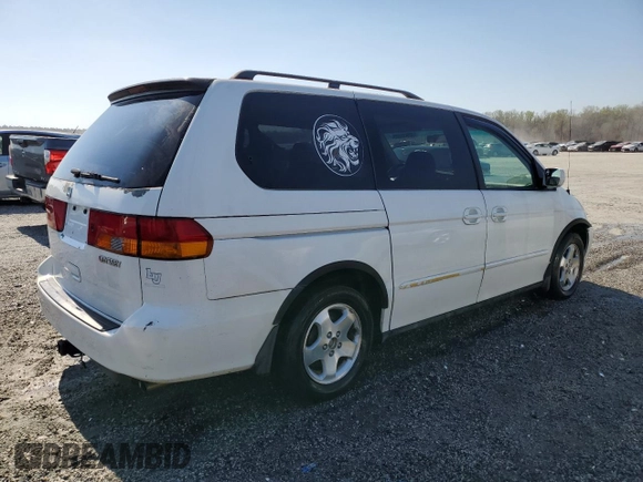 2000 Honda Odyssey EX with VIN 2HKRL1861YH564896, listed as a Copart auction lot 50635805 with 156,313 mi miles and Salvage Title. Bid and sale history available at DreamBid. Image 3.