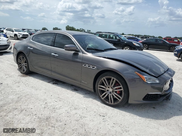2018 Maserati Quattroporte S GranLusso with VIN ZAM56YPL6J1281490, listed as a Copart auction lot 60120163 with NaN miles. Bid and sale history available at carsss.com. Image 4.
