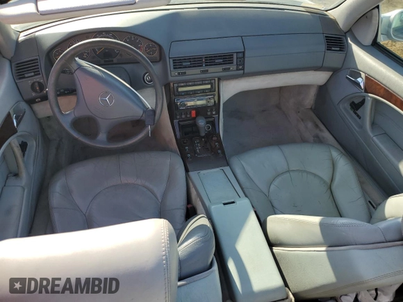 1999 Mercedes-Benz SL-Class with VIN WDBFA68FXXF174165, listed as a Copart auction lot 81608314 with 0 mi miles and Salvage Title. Bid and sale history available at carsss.com. Image 8.