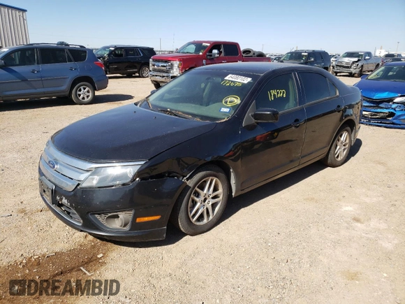 2011 Ford Fusion S with VIN 3FAHP0GA5BR172675, listed as a Copart auction lot 64080102 with 184,222 mi miles and Clean Title. Bid and sale history available at carsss.com. Image 1.