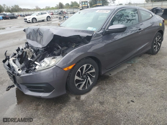 2016 Honda Civic Coupe LX-P with VIN 2HGFC4B08GH303413, listed as a Copart auction lot 86450734 with 0 mi miles and Salvage Title. Bid and sale history available at carsss.com. Image 1.