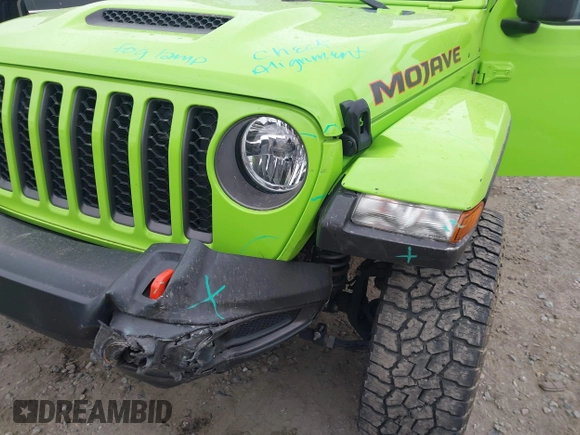 2021 Jeep Gladiator Mojave с VIN 1C6JJTEG1ML618948, выставлен на аукционе IAAI как лот 41955208 с пробегом 37 735 миль миль и . История ставок и продаж доступна на DreamBid. Изображение 6.