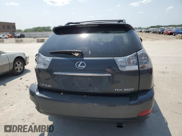 2007 Lexus RX 350 with VIN 2T2HK31U77C024338, listed as a Copart auction lot 59391825 with 196,238 mi miles and Salvage title. Bid and sale history available at DreamBid. Image 6.