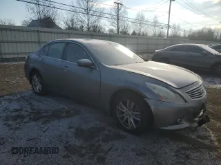 2011 Infiniti G25 x with VIN JN1DV6AR9BM652925, listed as a Copart auction lot 88849795 with 185,351 mi miles and Salvage Title. Bid and sale history available at DreamBid. Image 4.