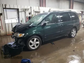 2003 Mazda MPV LX with VIN JM3LW28J330354269, listed as a Copart auction lot 51217175 with 205,589 mi miles and Salvage Title. Bid and sale history available at carsss.com. Image 1.