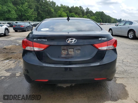 2013 Hyundai Elantra GLS with VIN KMHDH4AE5DU753769, listed as a Copart auction lot 58763055 with 108,331 mi miles and Salvage title. Bid and sale history available at DreamBid. Image 6.