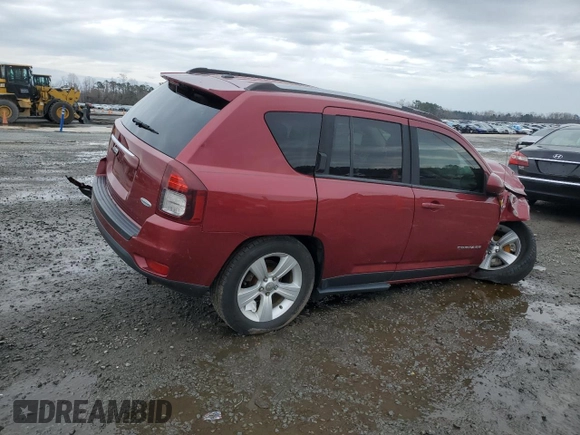 2015 Jeep Compass Latitude with VIN 1C4NJDEB1FD395134, listed as a Copart auction lot 47874035 with 180,985 mi miles and Salvage Title. Bid and sale history available at carsss.com. Image 3.