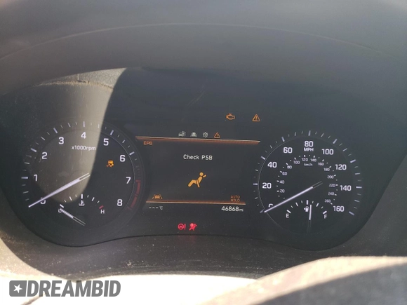 2018 Genesis G80 3.8L z VIN KMHGN4JE5JU268761, wystawiony jako Copart lot #61796625 z przebiegiem 46 868 mil mil oraz Szkoda całkowita • Salvage title. Historia ofert i sprzedaży dostępna na DreamBid. Obrazek 9.
