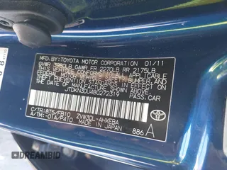 2011 Toyota Prius I z VIN JTDKN3DU4B0272319, wystawiony jako IAAI lot #42050245 z przebiegiem 283 855 mil mil oraz . Historia ofert i sprzedaży dostępna na DreamBid. Obrazek 9.