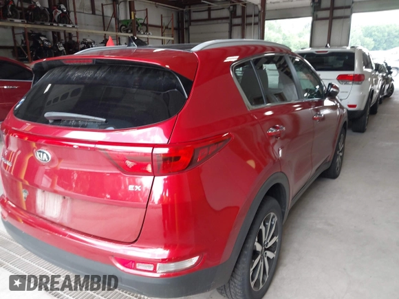 2017 Kia Sportage EX with VIN KNDPNCAC6H7270282, listed as a IAAI auction lot 42616771 with 126,311 mi miles and . Bid and sale history available at DreamBid. Image 4.