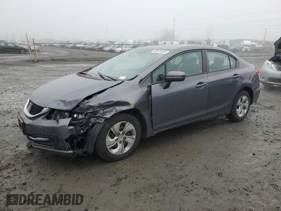 2014 Honda Civic Sedan LX with VIN 19XFB2F59EE263752, listed as a Copart auction lot 88976505 with 139,897 mi miles and Salvage Title. Bid and sale history available at carsss.com. Image 1.