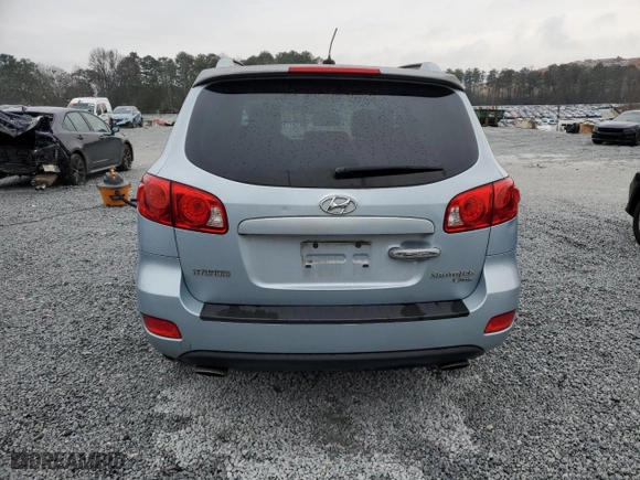 2008 Hyundai Santa Fe SE with VIN 5NMSH13E28H141520, listed as a Copart auction lot 45492965 with 192,008 mi miles and Salvage Title. Bid and sale history available at carsss.com. Image 6.