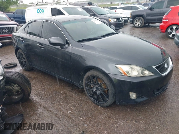 2006 Lexus IS 250 with VIN JTHBK262X65018555, listed as a IAAI auction lot 42112759 with 201,059 mi miles and . Bid and sale history available at DreamBid. Image 1.