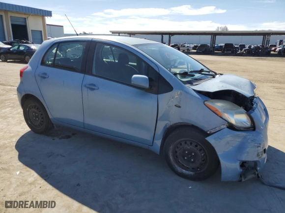 2010 Toyota Yaris with VIN JTDKT4K39A5280617, listed as a Copart auction lot 46544075 with 30,203 mi miles and Salvage Title. Bid and sale history available at carsss.com. Image 4.