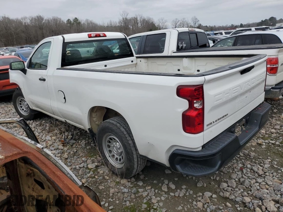 2021 Chevrolet Silverado 1500 Work Truck with VIN 3GCNWAEH7MG202084, listed as a Copart auction lot 78273424 with 107,274 mi miles and Salvage Title. Bid and sale history available at carsss.com. Image 2.