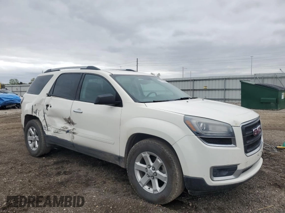2015 GMC Acadia SLE with VIN 1GKKVPKD7FJ173895, listed as a Copart auction lot 54146555 with 155,845 mi miles and Salvage title. Bid and sale history available at DreamBid. Image 4.